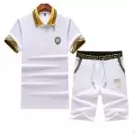 versace t shirt and shorts survetement manches courte badge white